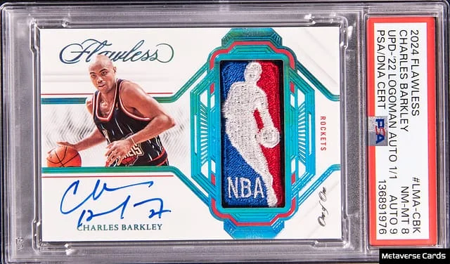 2024-25 Panini Flawless Charles Barkley Update '22 Logoman Autograph #LMA-CBK card image