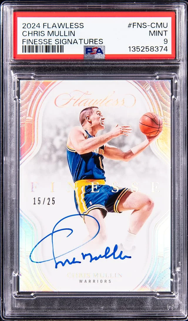 2024-25 Panini Flawless Chris Mullin Finesse Signatures #FNS-CMU card image