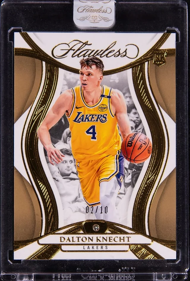 2024-25 Panini Flawless Dalton Knecht - Panini Encased Gold #65 card image