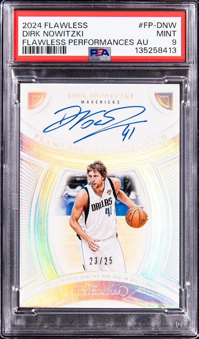 2024-25 Panini Flawless Dirk Nowitzki Flawless Performances Autographs #FP-DNW card image
