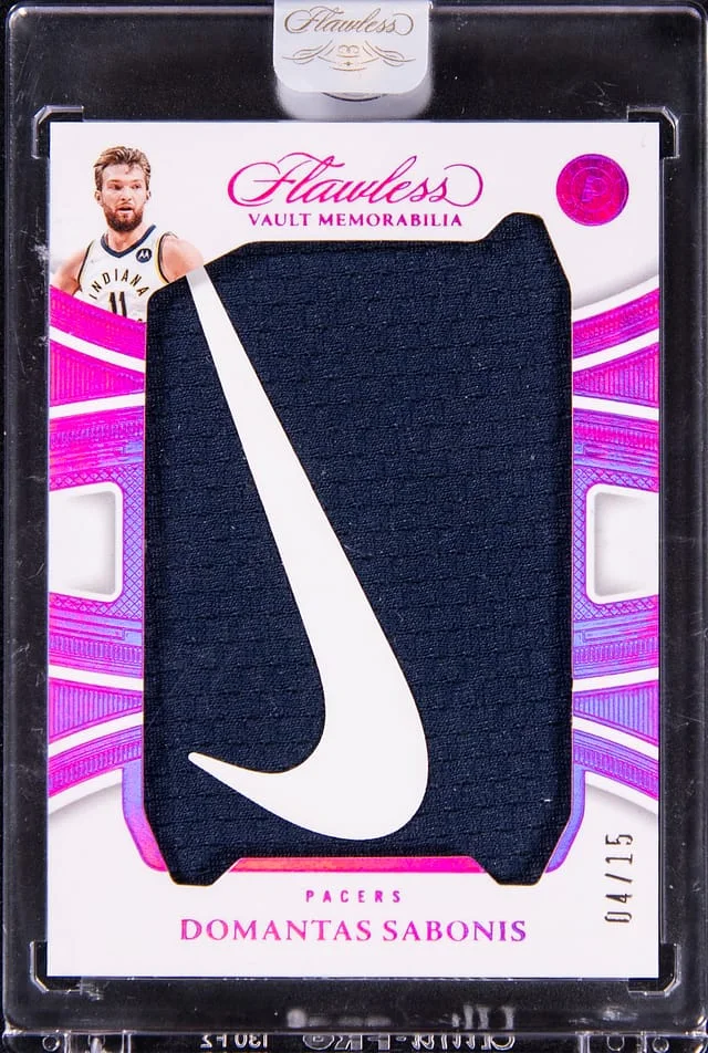 2024-25 Panini Flawless Domantas Sabonis Vault Memorabilia Purple #FVM-DMS card image