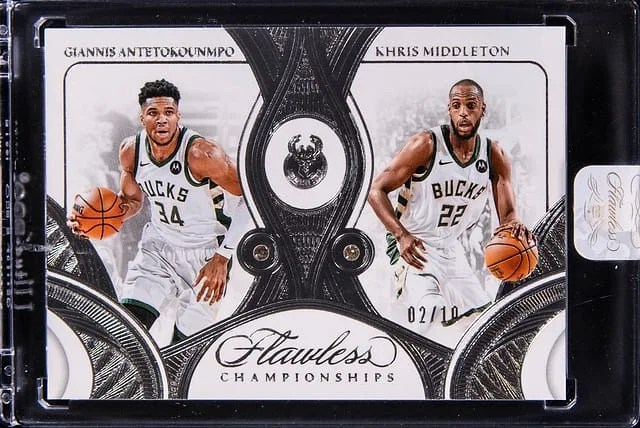 2024-25 Panini Flawless Giannis Antetokounmpo/Khris Middleton Dual Diamond #175 card image