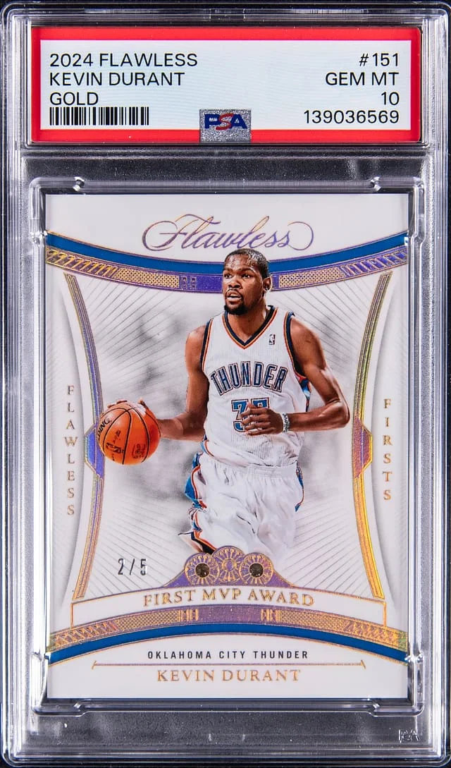 2024-25 Panini Flawless Kevin Durant - Panini Flawless Gold #151 card image