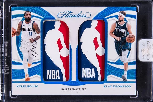 2024-25 Panini Flawless Kyrie Irving/Klay Thompson Dual Logoman #DLM-KKT card image