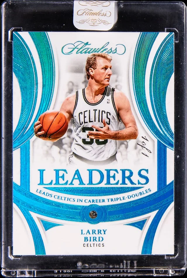 2024-25 Panini Flawless Larry Bird Diamond Leaders Platinum #165 card image