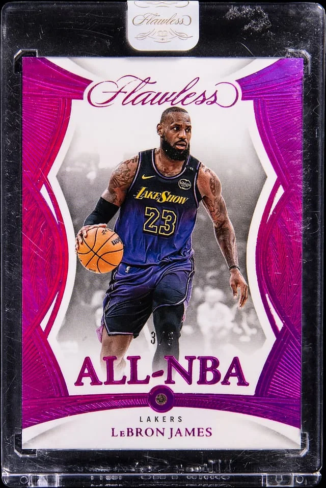 2024-25 Panini Flawless LeBron James Diamond All-NBA Fuchsia #192 card image