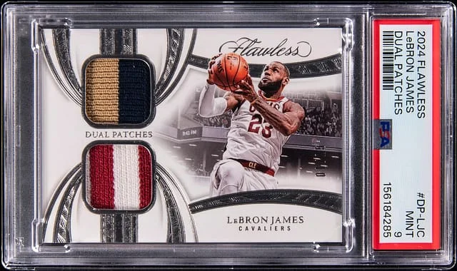 2024-25 Panini Flawless LeBron James Dual Game - Worn Dual Patches #DP-LJC card image
