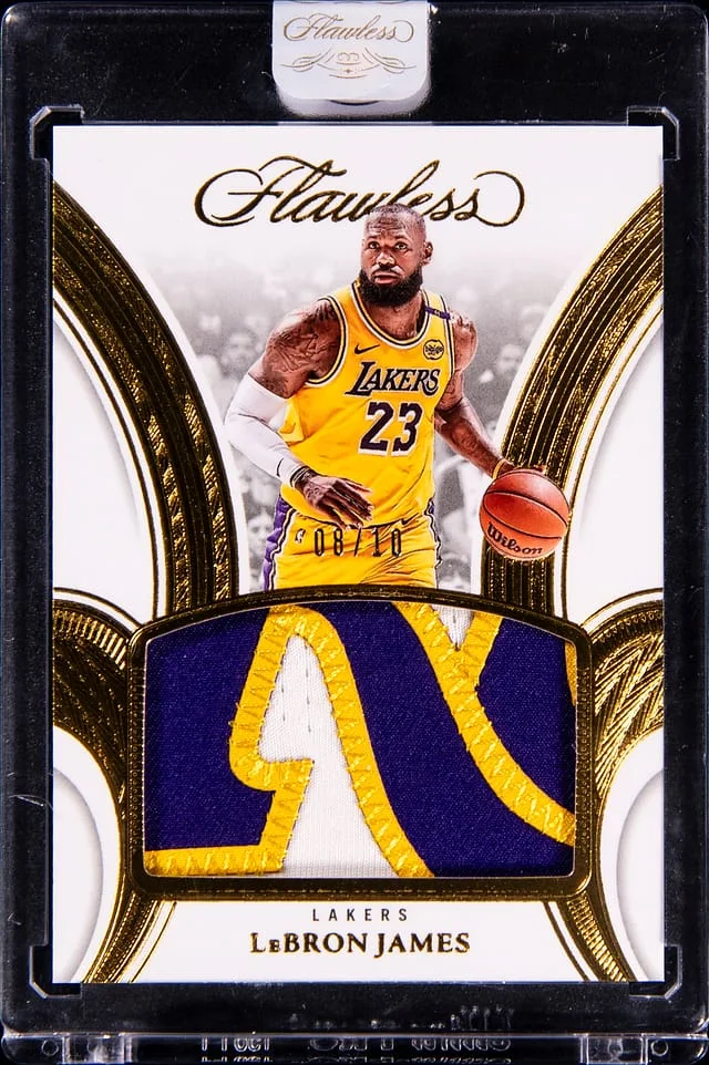 2024-25 Panini Flawless LeBron James Patches Gold #P-LBJ card image