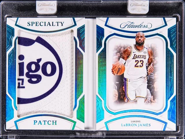 2024-25 Panini Flawless LeBron James Specialty Patch Booklet Platinum #SPB-LBJ card image