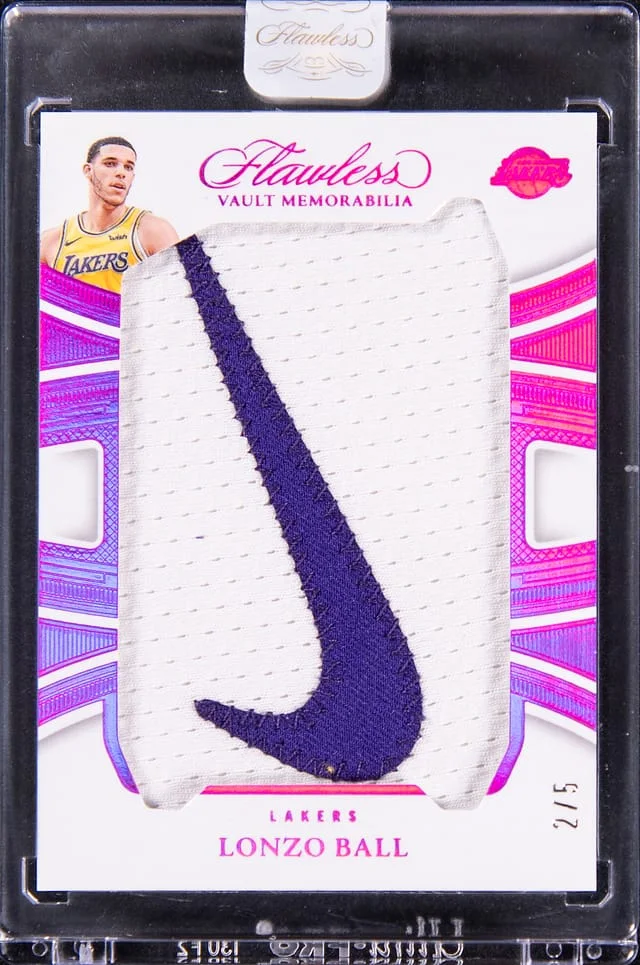 2024-25 Panini Flawless Lonzo Ball Vault Memorabilia #FVM-LZB card image
