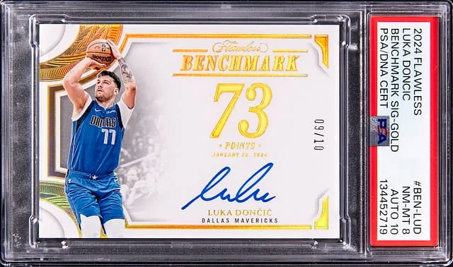 2024-25 Panini Flawless Luka Doncic Benchmark Signatures Gold #BEN-LUD card image