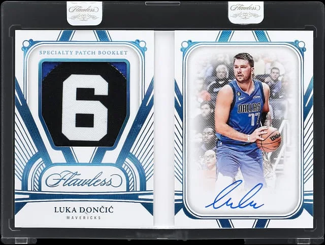 2024-25 Panini Flawless Luka Doncic Update '23-24 Specialty Patch Booklet Platinum #SPC-LKD card image