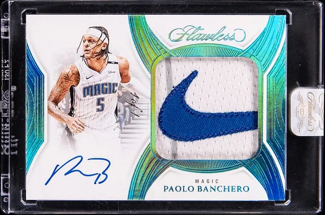 2024-25 Panini Flawless Paolo Banchero Brand Logo Autographs #BLA-PBA card image