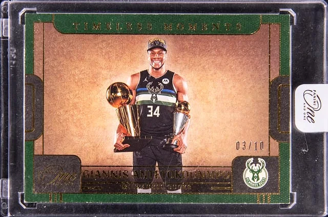 2024-25 Panini Giannis Antetokounmpo - Panini Encased One Timeless Moments #4 card image