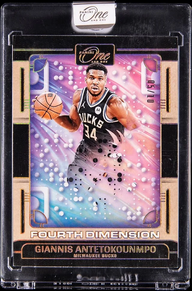 2024-25 Panini Giannis Antetokounmpo - Panini Encased One & One Fourth Dimension #FD-GIA card image
