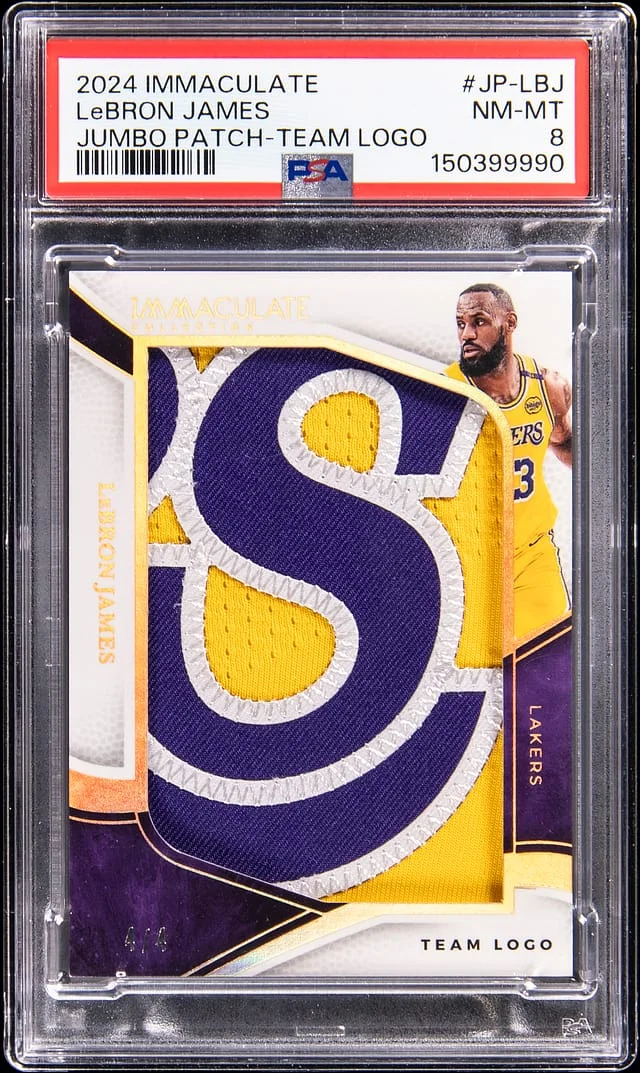 2024-25 Panini Immaculate Collection Lebron James Jumbo Patch Team Logo #JP-LBJ card image