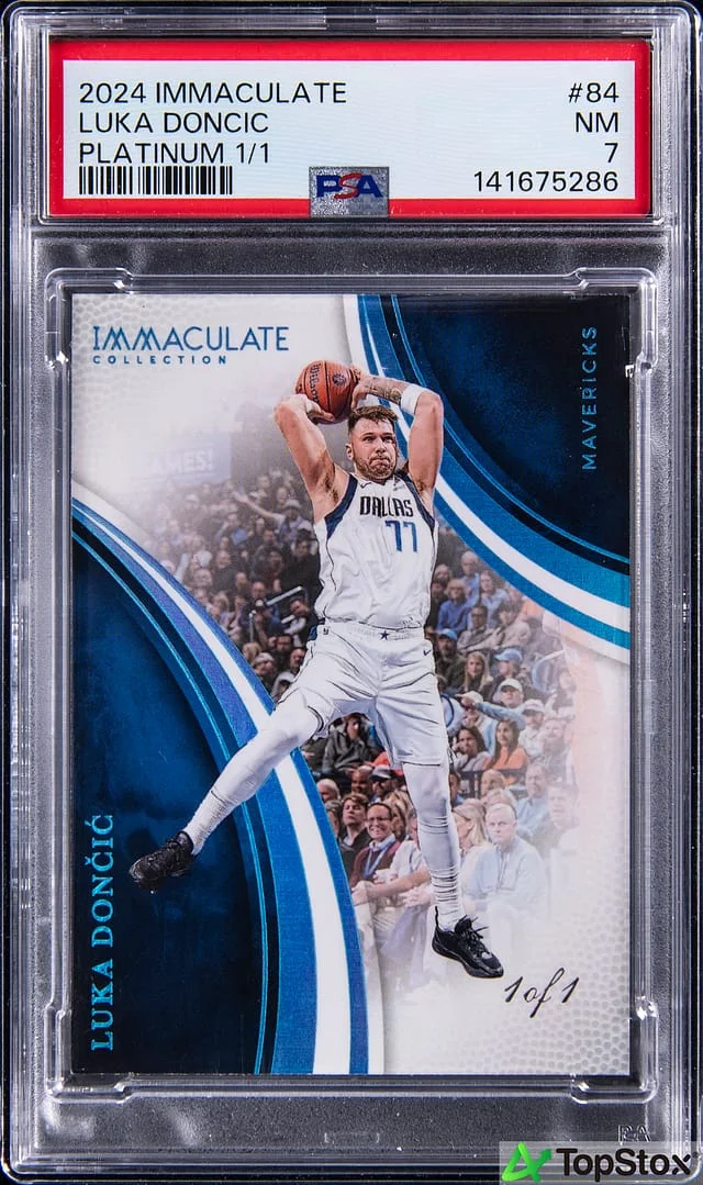 2024-25 Panini Immaculate Collection Luka Doncic Platinum #84 card image