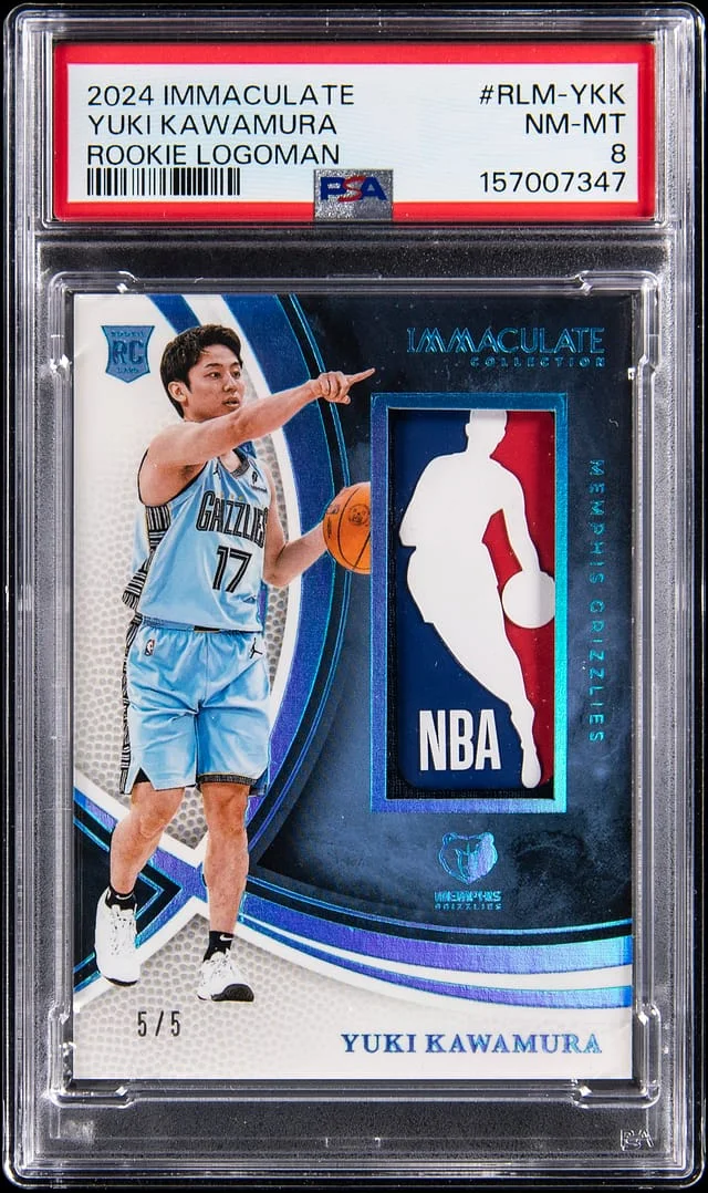 2024-25 Panini Immaculate Collection Yuki Kawamura Logoman #RLM-YKK card image
