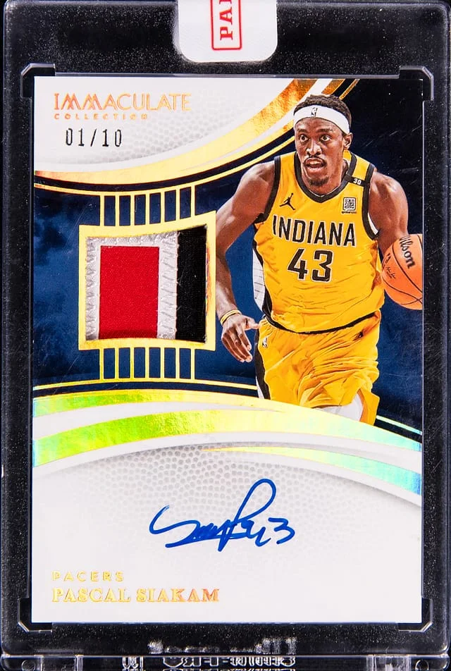 2024-25 Panini Immaculate Pascal Siakam Patch Autographs #PAU-PSC card image