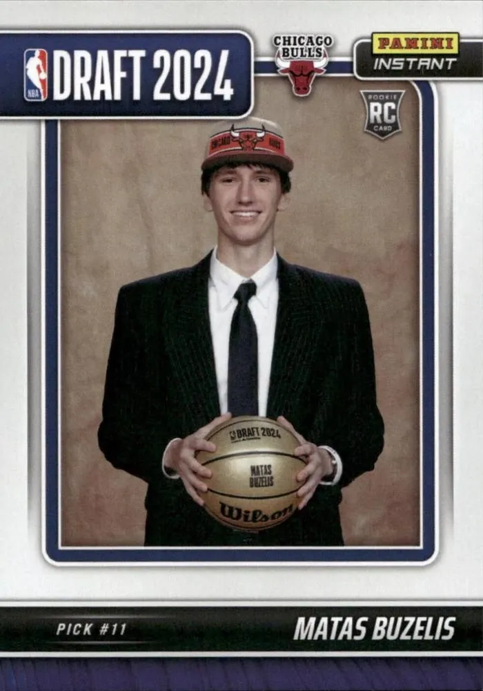 2024-25 Panini Instant NBA Draft Night Matas Buzelis #DN-9 card image