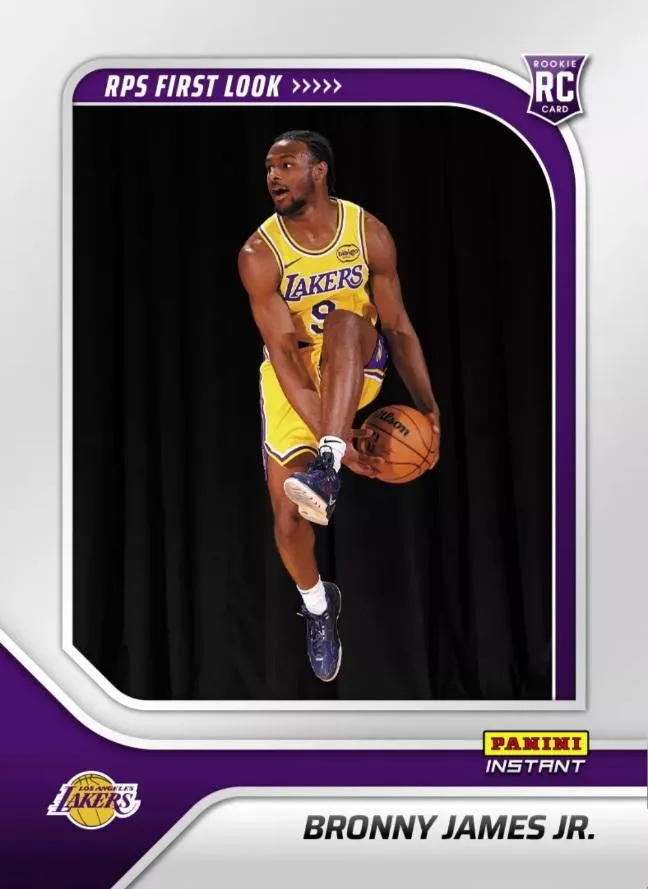 2024-25 Panini Instant NBA RPS First Look Bronny James #RPS-43 card image