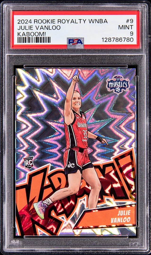 2024-25 Panini Julie Vanloo Instant Royalty WNBA Kaboom! #9 card image