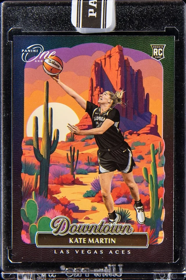 2024-25 Panini Kate Martin - Panini Encased Instant WNBA Panini One and One Downtown #8 card image