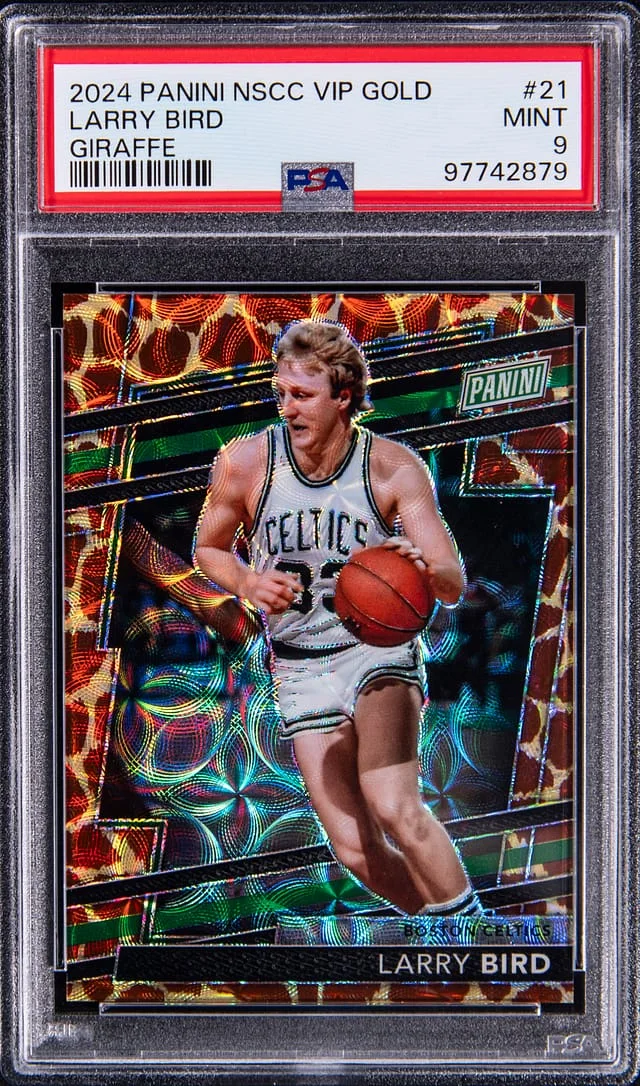 2024-25 Panini Larry Bird National Sports Card Convention VIP Gold Giraffe #21 card image