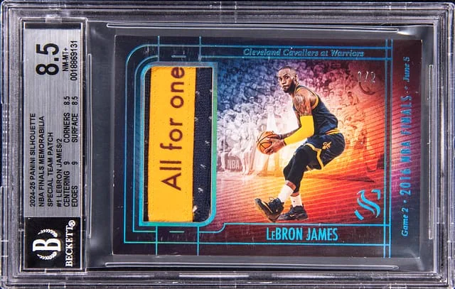 2024-25 Panini LeBron James Silhouette NBA Finals Memorabilia Special Team Patch #FTP-LBJ card image