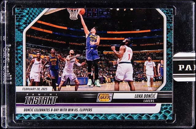 2024-25 Panini Luka Doncic - Panini Encased Instant Blue Viper #389 card image