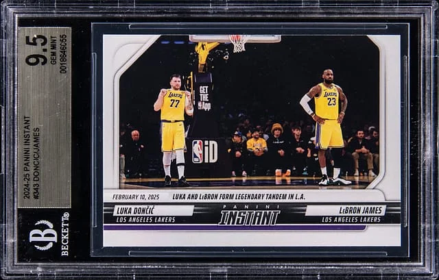 2024-25 Panini Luka Doncic/LeBron James Instant #343 card image