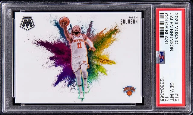 2024-25 Panini Mosaic Jalen Brunson Color Blast #15 card image