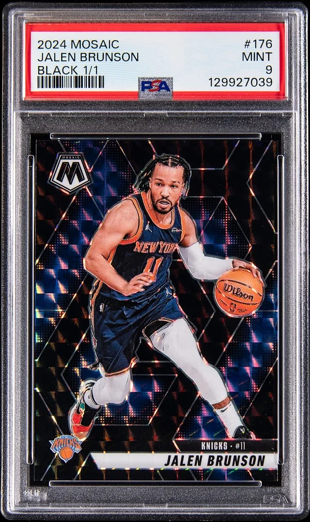 2024-25 Panini Mosaic Jalen Brunson Black #176 card image