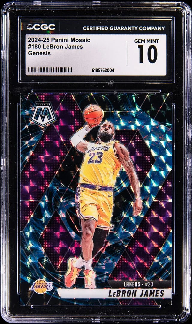 2024-25 Panini Mosaic LeBron James Genesis #180 card image