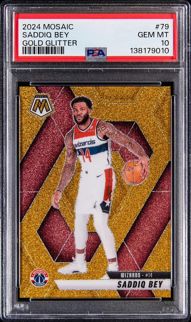 2024-25 Panini Mosaic Saddiq Bey Gold Glitter #79 card image