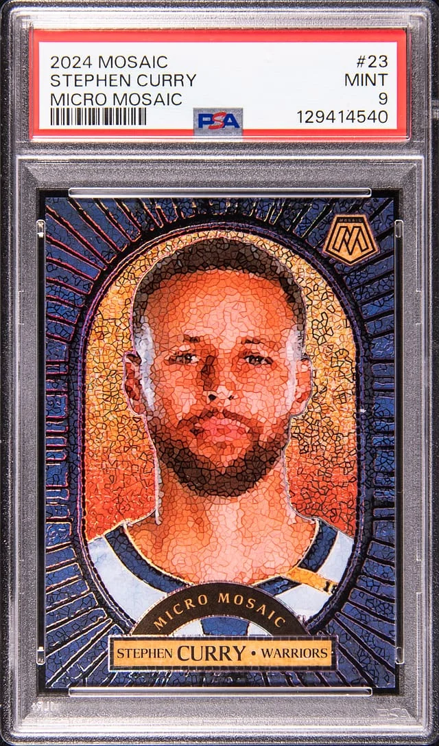 2024-25 Panini Mosaic Stephen Curry Mirco Mosaic #23 card image