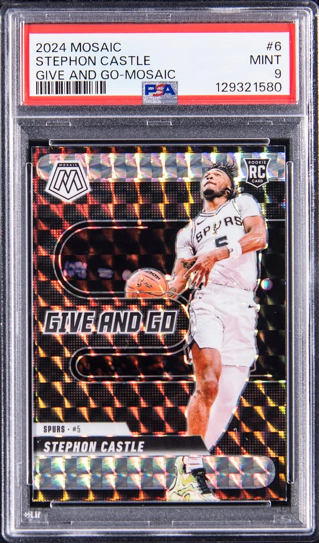 2024-25 Panini Mosaic Stephon Castle Give And Go Mosaic #6 card image