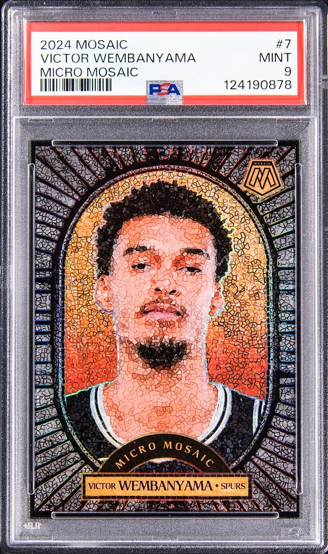 2024-25 Panini Mosaic Victor Wembanyama Micro Mosaic #7 card image