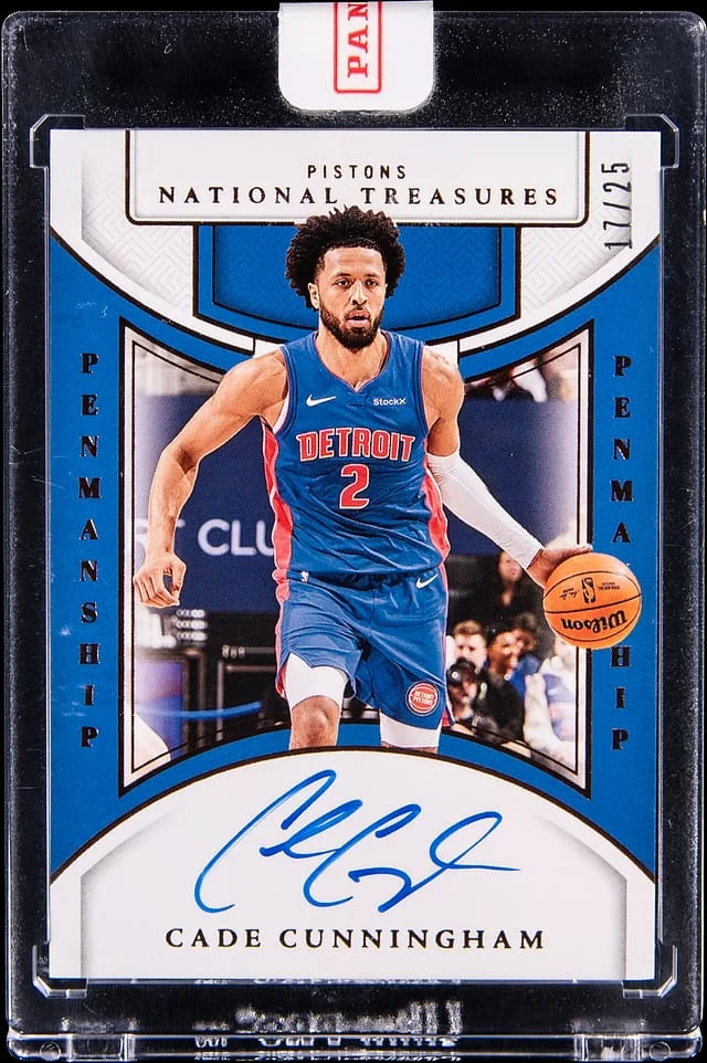 2024-25 Panini National Treasures Cade Cunningham Penmanship Bronze #PEN-CAD card image