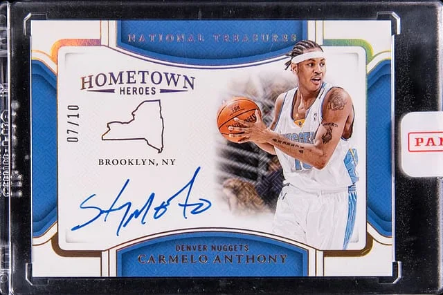 2024-25 Panini National Treasures Carmelo Anthony Hometown Heroes #HH-MEL card image