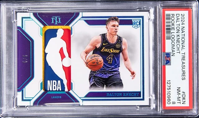2024-25 Panini National Treasures Dalton Knecht Logoman #RL-DKN card image