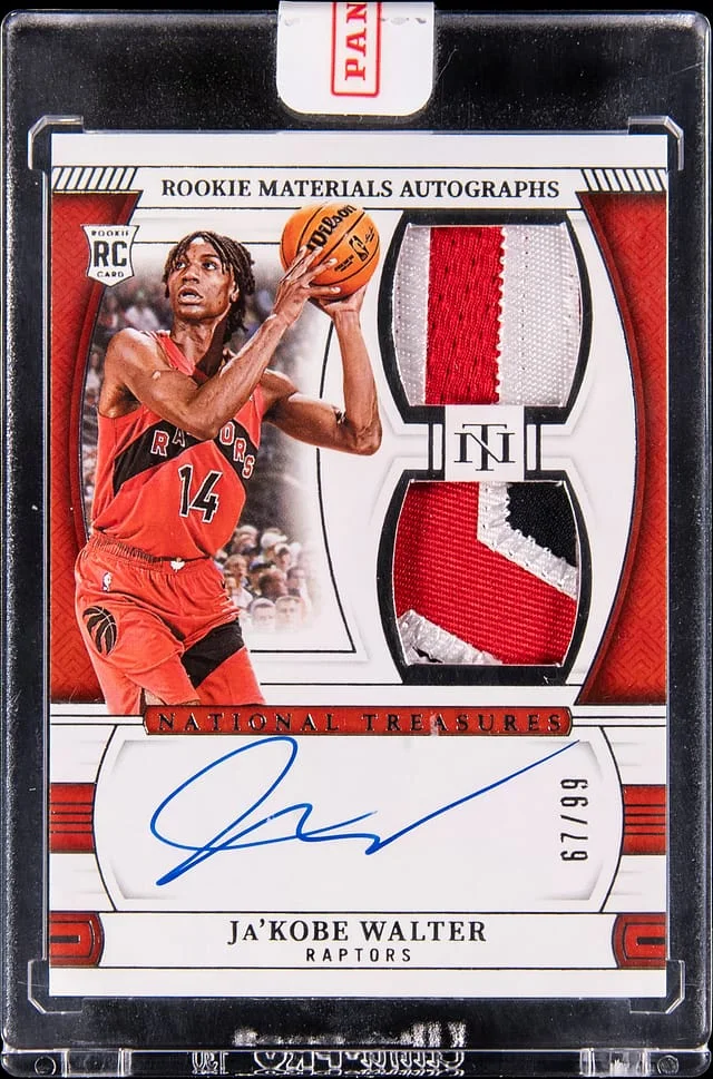 2024-25 Panini National Treasures Ja'Kobe Walter Materials Autographs #RMD-WAL card image