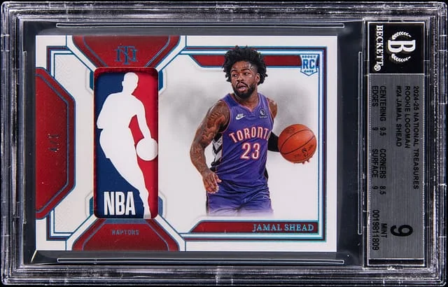 2024-25 Panini National Treasures Jamal Shead Logoman #RLO-JSH card image