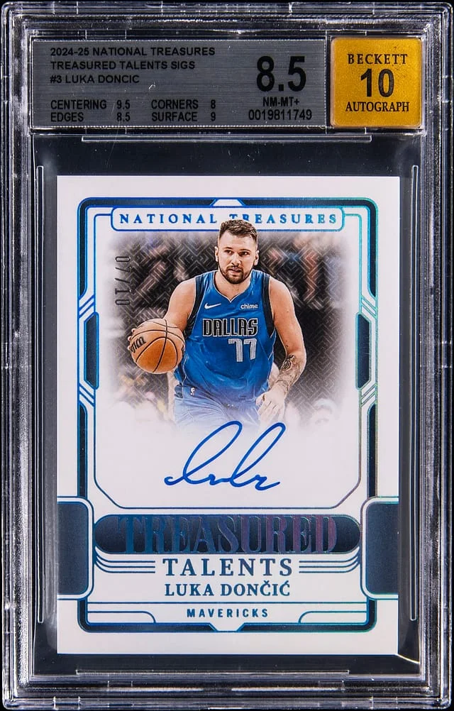 2024-25 Panini National Treasures Luka Doncic Treasured Talents Signatures #TAL-LUK card image