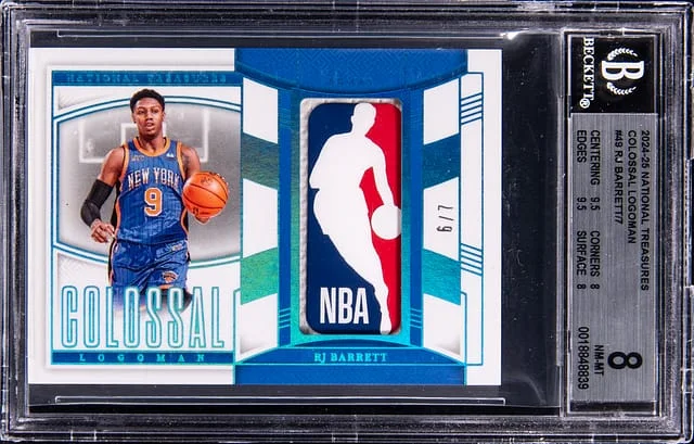 2024-25 Panini National Treasures RJ Barrett Logoman Colossal Logoman #CLM-RJB card image