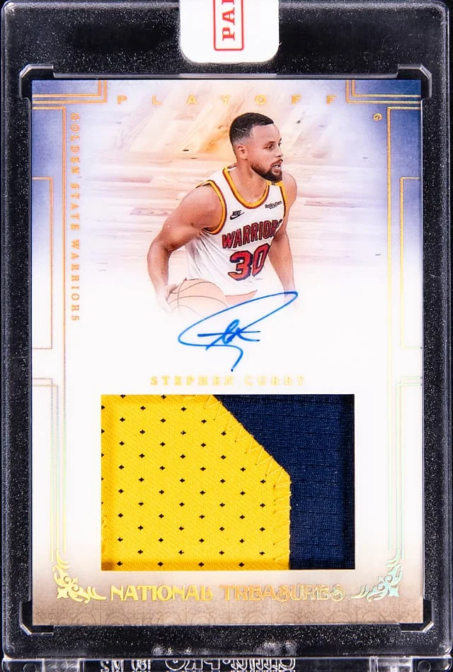2024-25 Panini National Treasures Stephen Curry Playoffs Patch Autographs #RET-CUR card image