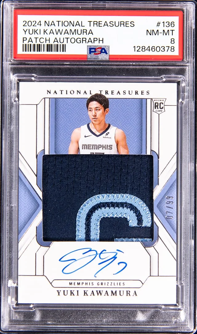 2024-25 Panini National Treasures Yuki Kawamura Patch Autograph #136 card image