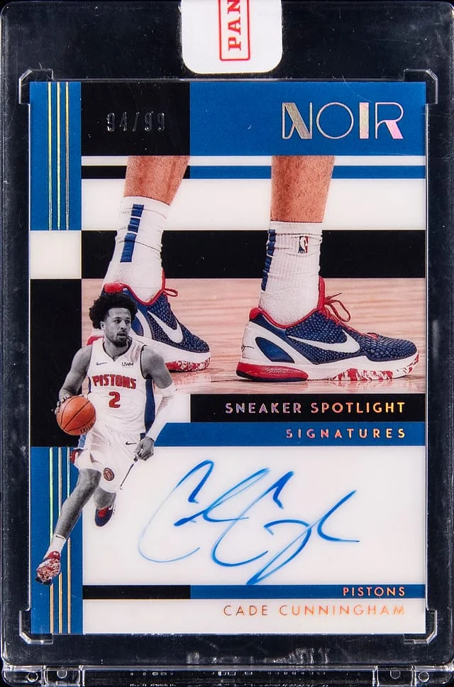 2024-25 Panini Noir Cade Cunningham Signature Spotlight Signatures #SSS-CCU card image