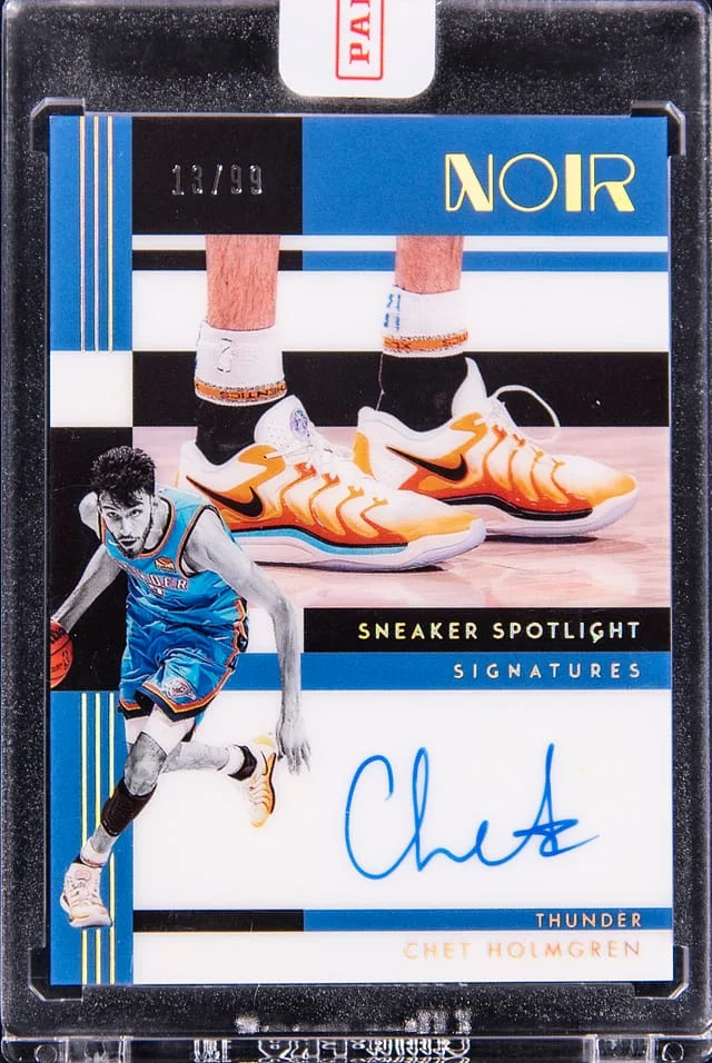 2024-25 Panini Noir Chet Holmgren Sneaker Spotlight Signatures #SSS-CHT card image