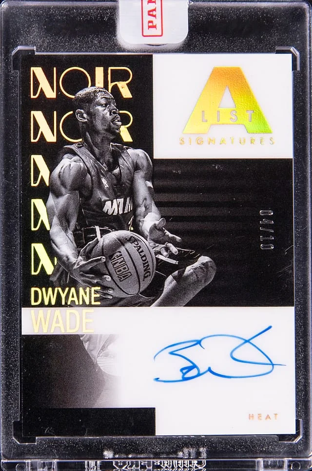 2024-25 Panini Noir Dwyane Wade A List Signatures #AL-DWW card image